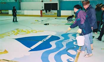 the teams at work