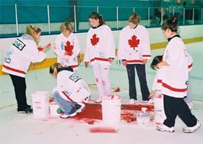 the teams at work